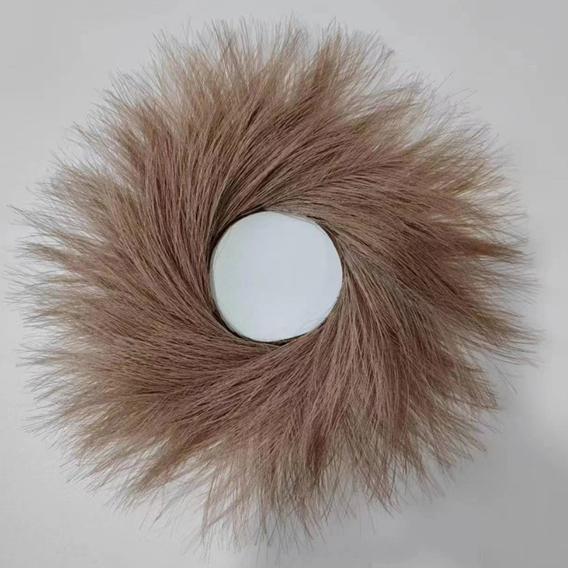 Pampas Grass Decor - 人工リードリースドア吊りパンパグラスガーランド壁掛け装飾用ホームウェディングパーティークリスマスリース装飾