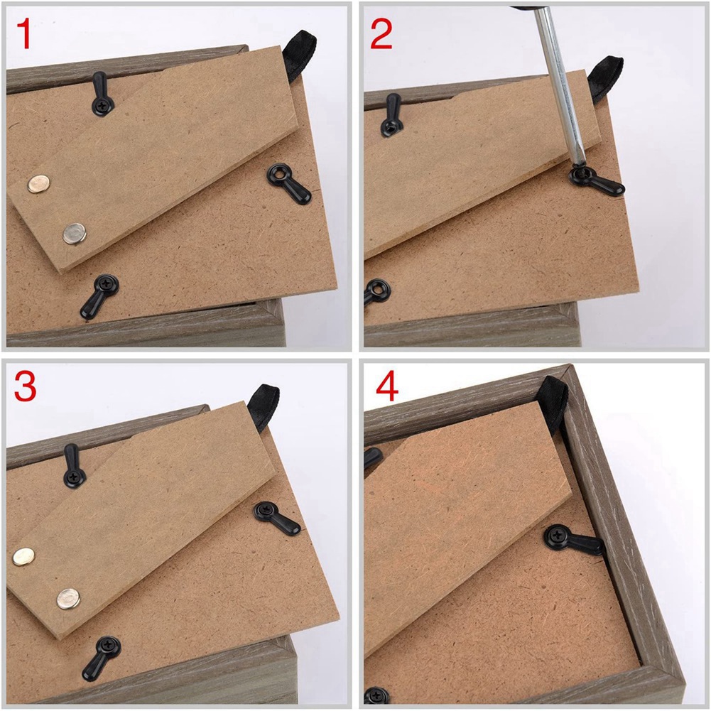 ABYN-額縁ターンボタンファスナーセット額縁バッキングクリ - Bamboo Photo Frame のレビューと価格