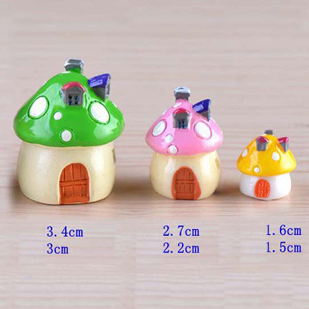 3サイズ  キノコハウス樹脂妖精ガーデンクラフトミニチュア - Home Decor Za のレビューと価格