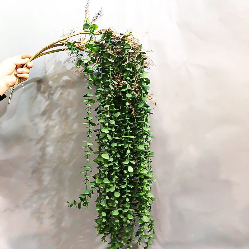 104 センチメートル偽ユーカリ籐人工植物つるプラスチック木 - Rattan Plant Basket のレビューと価格