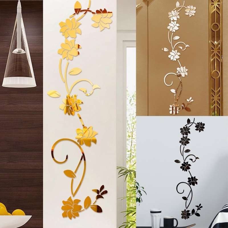 3D DIY 花の形のアクリル壁デカール モダン クラシック - Home Decor Y2K のレビューと価格