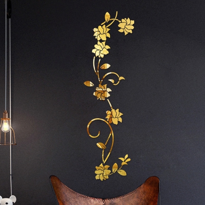 3D DIY 花の形のアクリル壁デカール モダン クラシック - Home Decor Y2K のレビューと価格