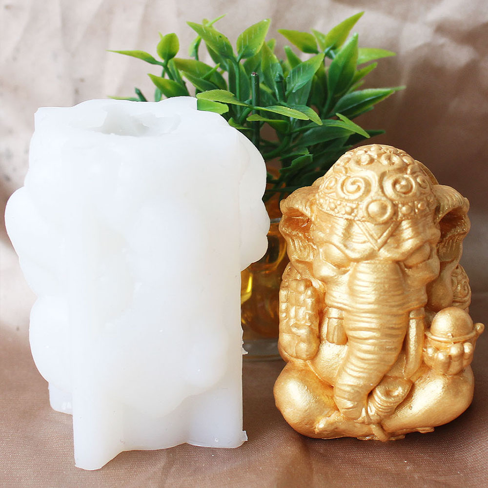 ホット3Dタイインドのガネーシャ、富の神、石膏オーナメントキ - Home Decor Indonesia のレビューと価格