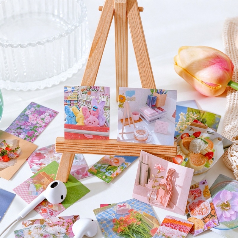 45個入り 春の花柄ステッカー DIY マガジンコラージュ  - Home Decor Magazine のレビューと価格