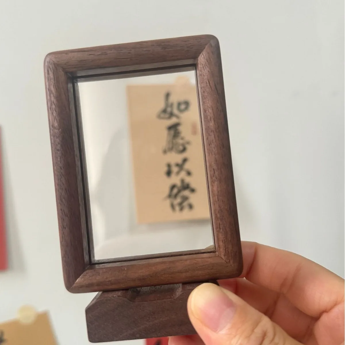 高級感のある、両面磁石付きの、6インチ×3インチの、無垢材の - Bamboo Photo Frame のレビューと価格
